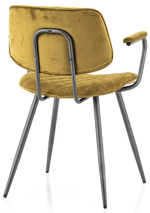 Scaun tapitat Msi galben