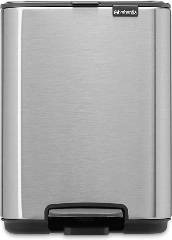 Coș de gunoi argintiu mat cu pedală din oțel 4 l Bo – Brabantia