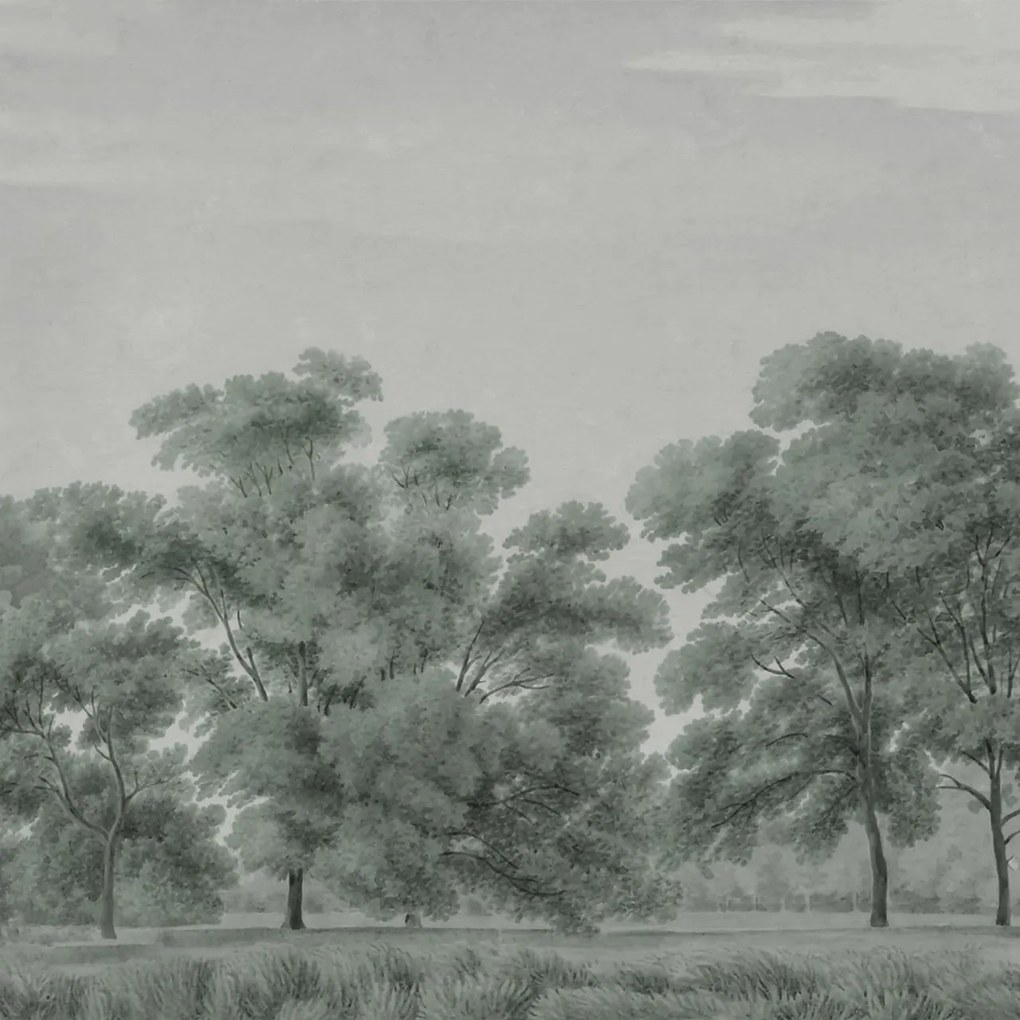 Fototapet, Whispering Forest, Blue, Rebel Walls