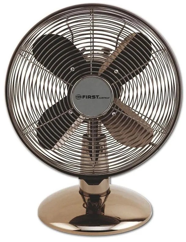 Ventilator First Austria FA-5562, 45W, 30 cm, 3 viteze, 4 pale, Functie Flutter, Inclinare reglabila, Cupru