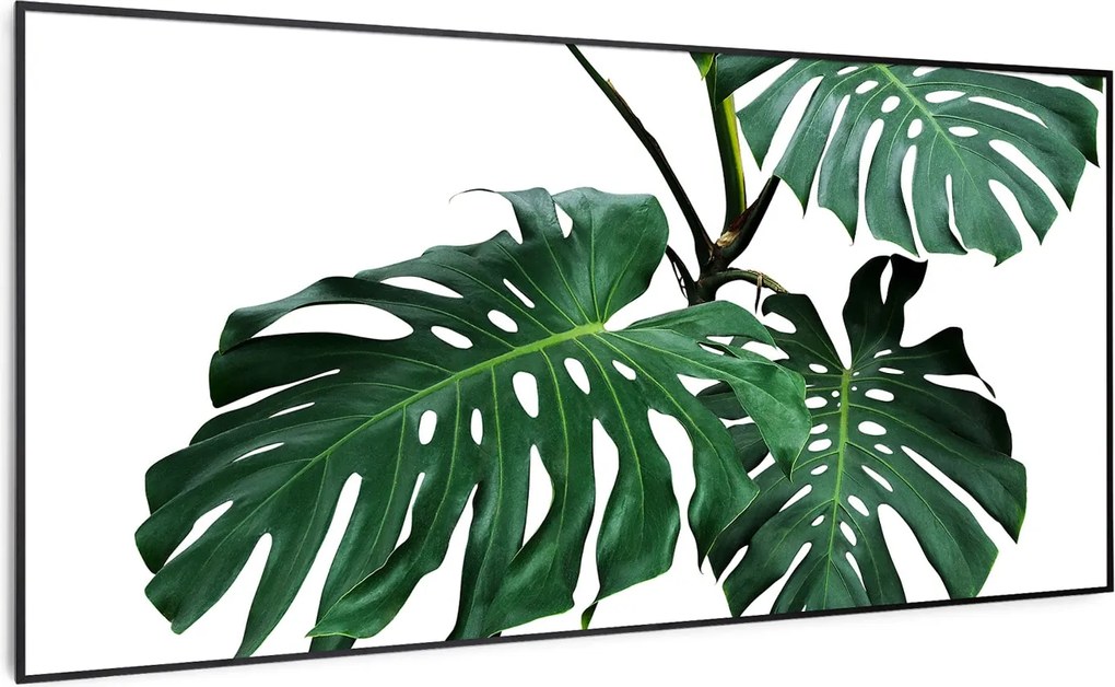 Klarstein Wonderwall Air Art Smart, încălzitor cu infraroșu, frunză verde, 120 x 60 cm, 700 W