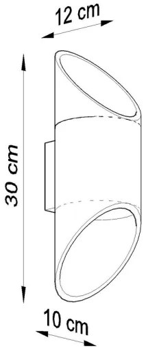 Aplică perete PENNE 30 1xG9/40W/230V alb