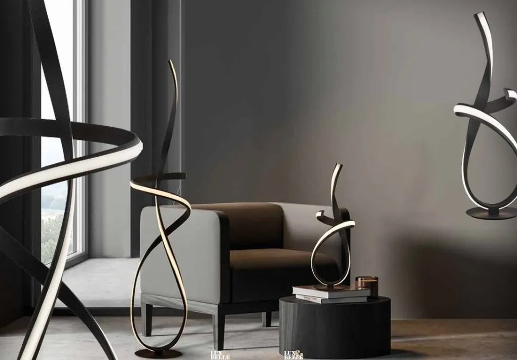Lampa de masa LED design modern Belle negru