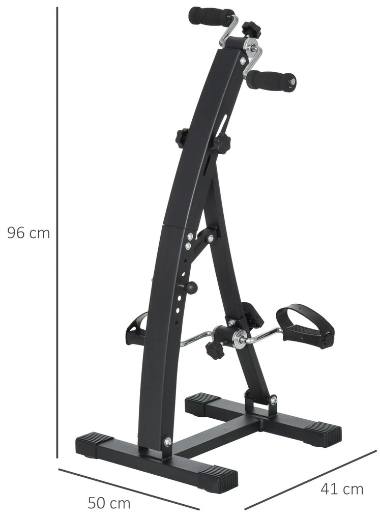 Bicicleta de Fitness din Otel cu Ecran LED Inaltime si Rezistenta Reglabile 41x50x96cm Neagra HOMCOM | Aosom RO
