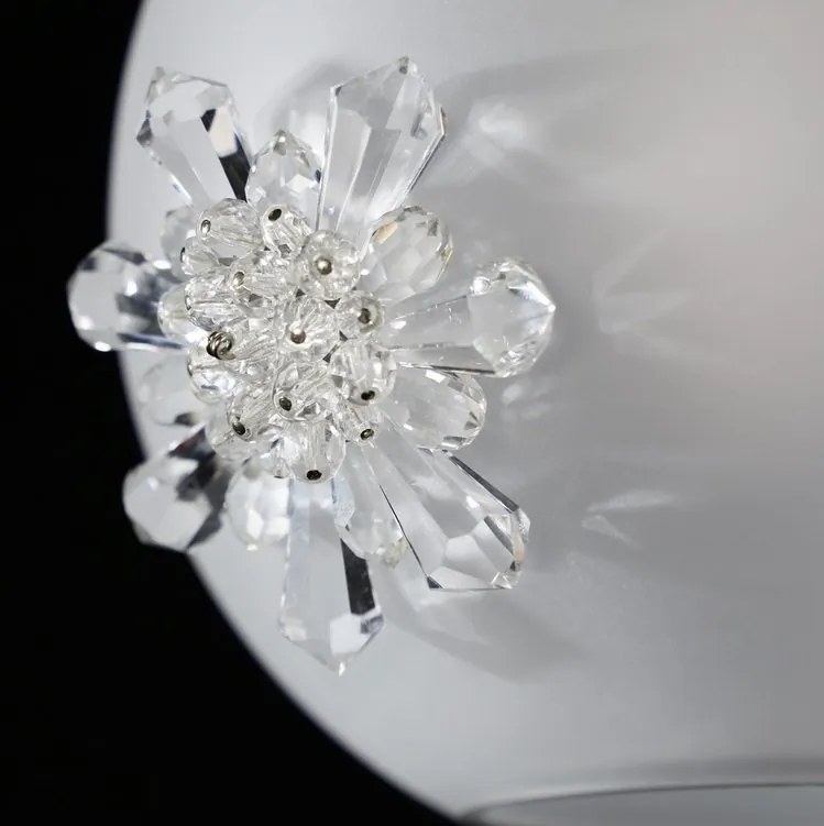 Lustra LUX decorativ fulgi de zapada din cristal SNOWFLAKE 02B-SB