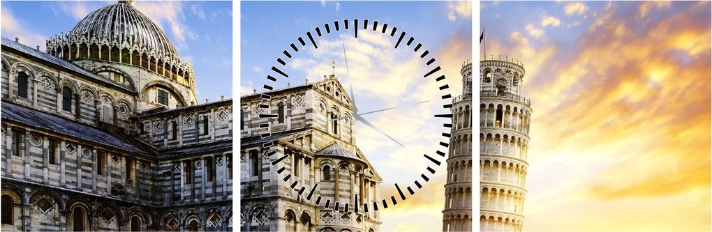 Tablou - Pisa (cu ceas) (90x30 cm)