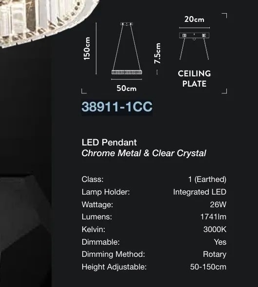 Lustra LED design circular Tier