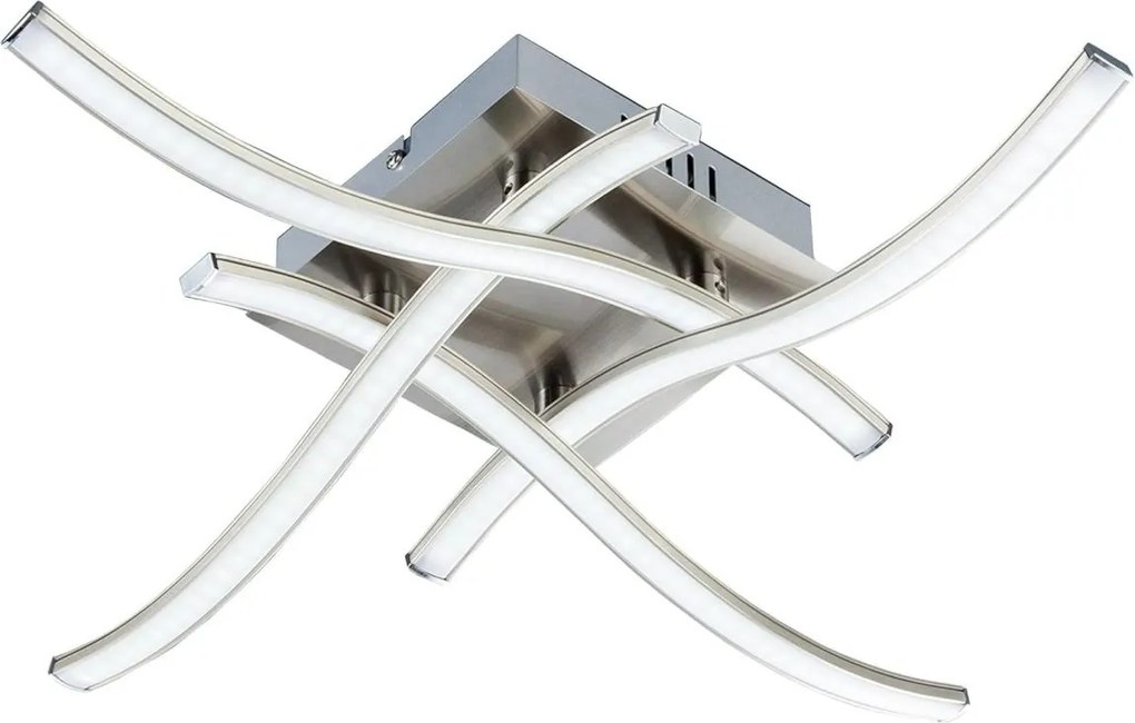 Plafonieră LED 4x 2,6 W/230 V/3000 K, crom mat