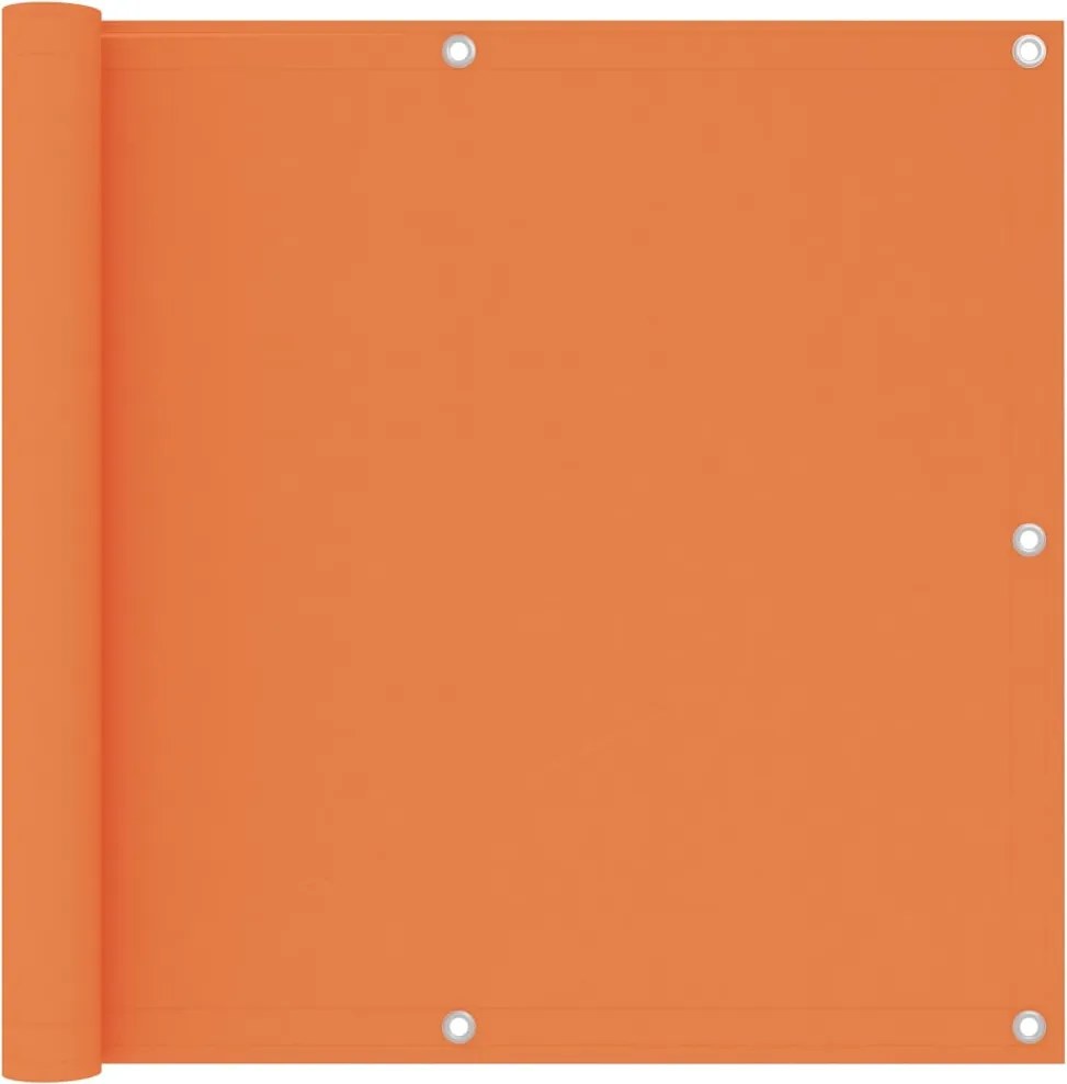 vidaXL Paravan de balcon, portocaliu, 90 x 500 cm, țesătură oxford