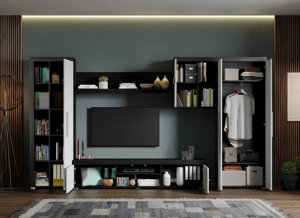 Set Mobilier Living Alb cu Ferrara Max-C11