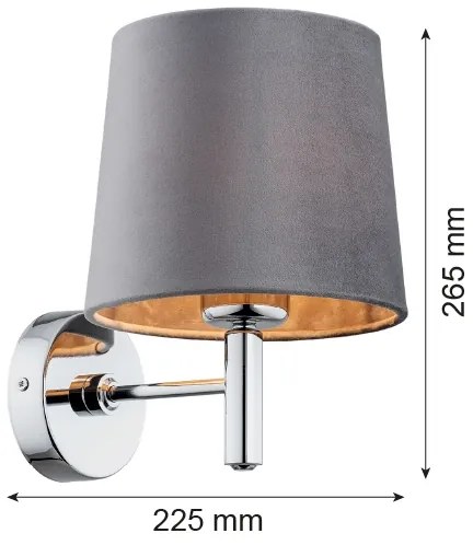 Aplică BOLZANO 1xE27/15W/230V Argon 4725