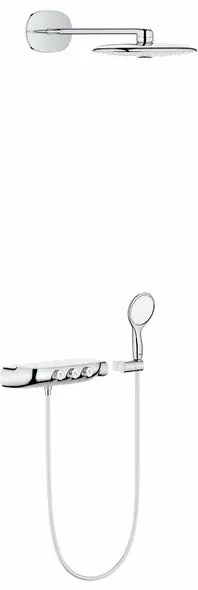 Sistem de dus cu termostat Grohe Rainshower Smartcontrol 360 Duo suprafata de pulverizare cromata