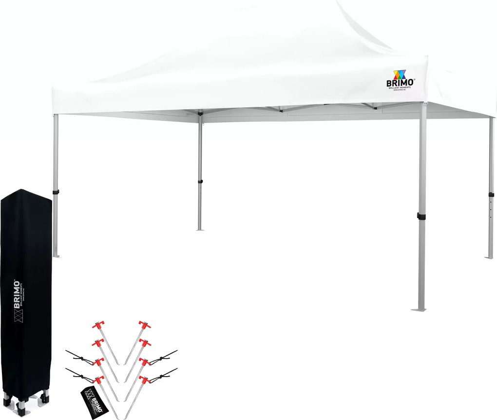 Cort de petrecere pentru grădină 3x4,5 m: Colțul dumneavoastră pentru relaxare și petreceri - fără pereți - Alb