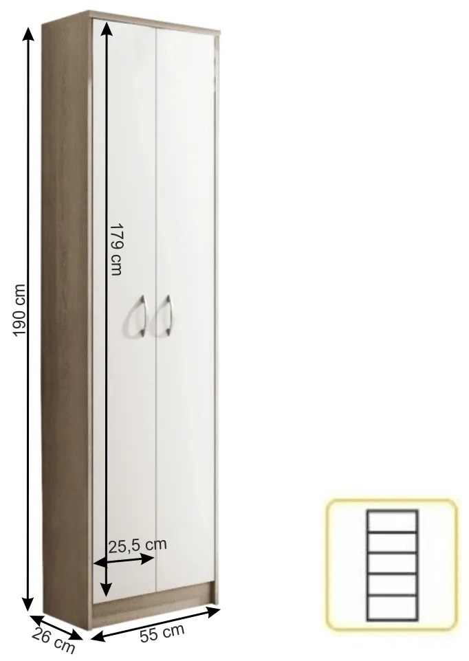 Dulap cu rafturi Vader. 772305