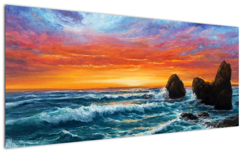 Tablou - Apus de soare (120x50 cm)