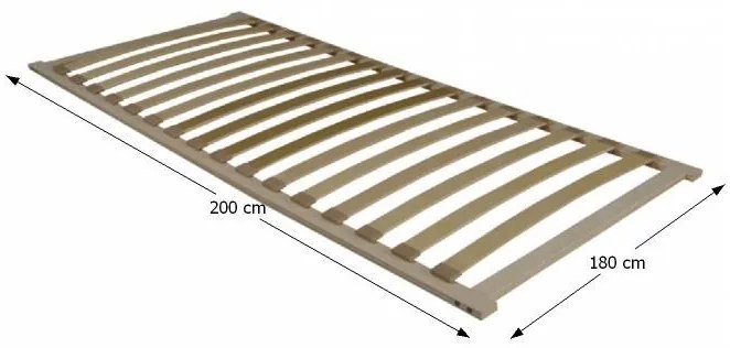 Somieră lamelară 200x180 cm Flexy 3-zone. 752077
