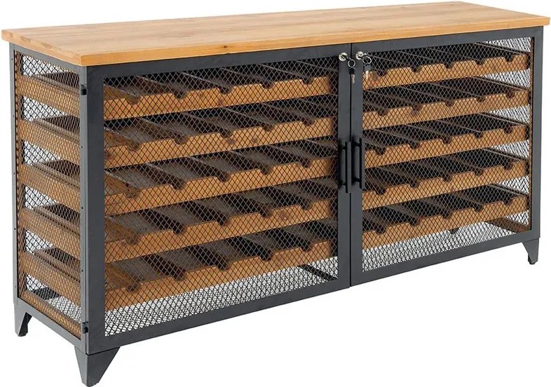 Raft pentru 55 sticle de vin Bodega 130cm