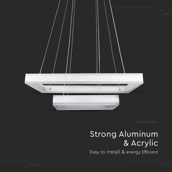 Lustră LED dimabilă pe cablu LED/113W/230V 3000K alb