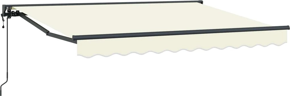 vidaXL Cort electric retractabil Crem 3,5 x 2 m