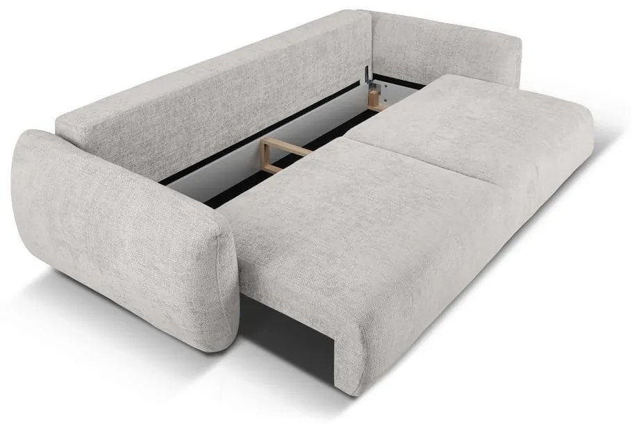 Canapea gri deschis 240 cm Matera – Cosmopolitan Design