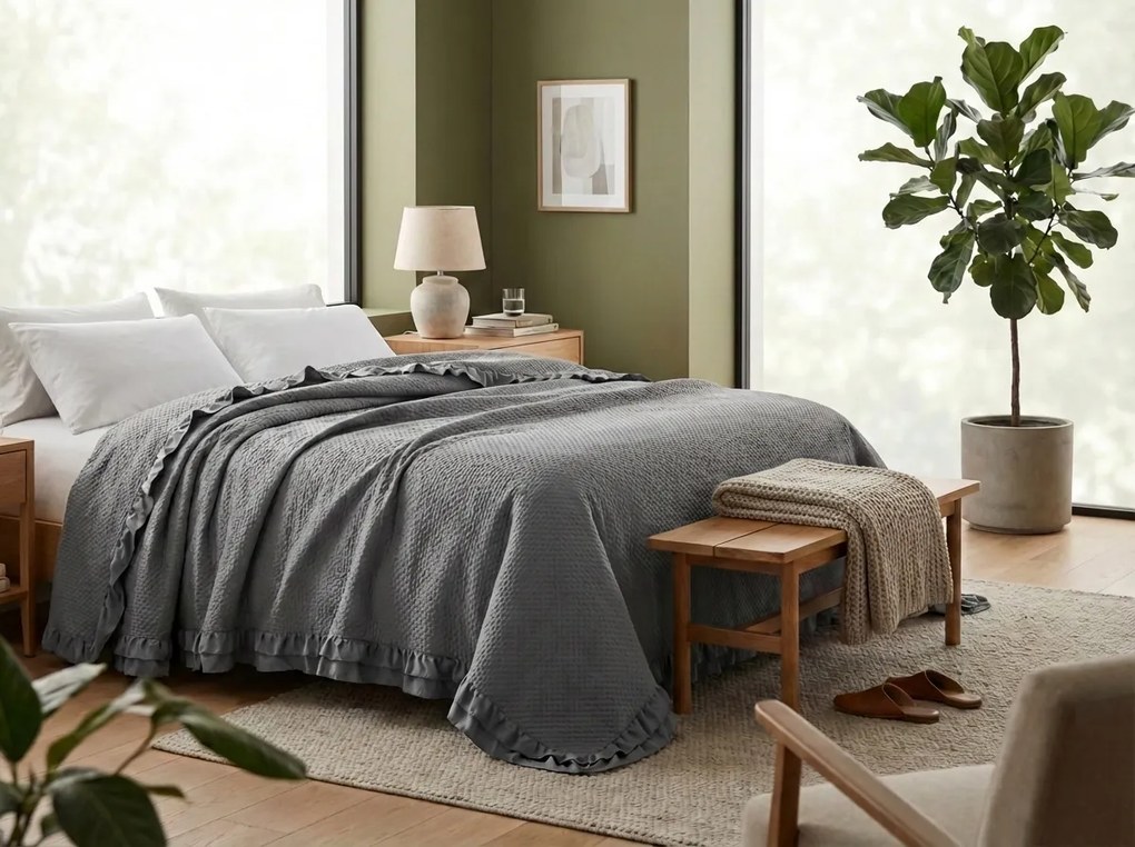 Cuvertura de pat MONTEGO, gri Dimensiune: 200 x 220 cm