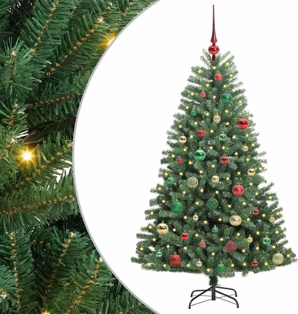 vidaXL Brad de Crăciun artificial cu ramuri articulare Verde 150 cm