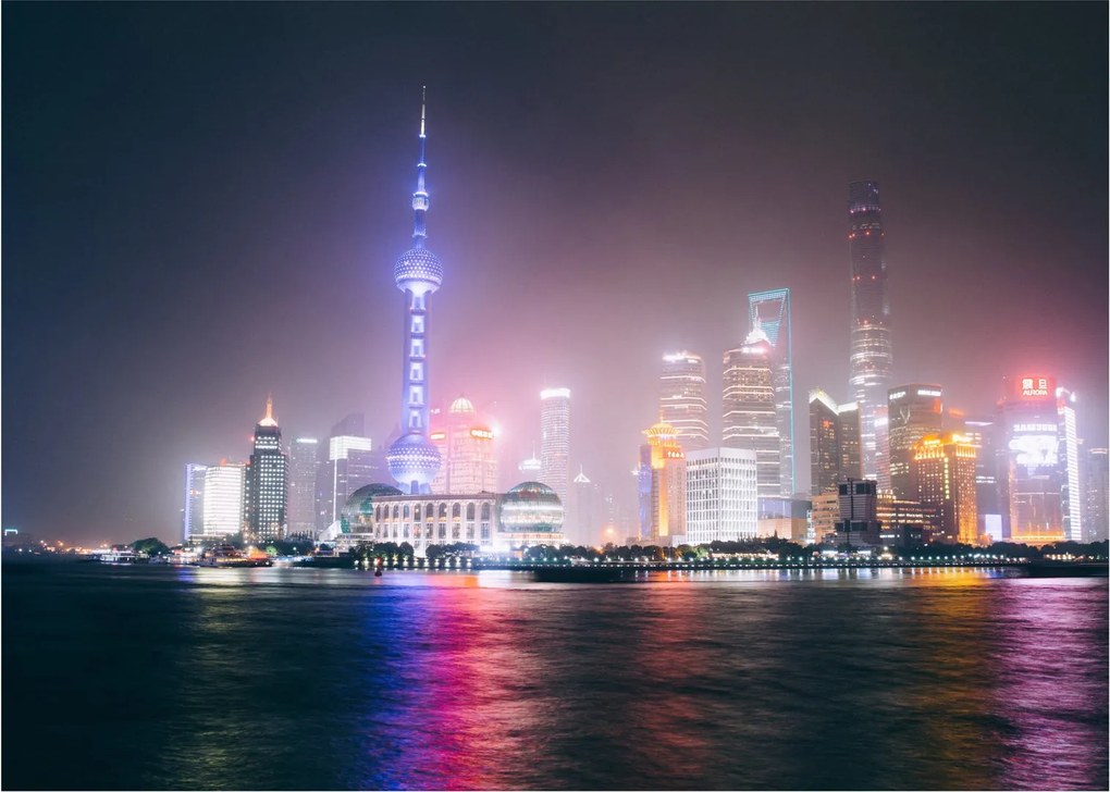Tabloul Shangai nocturn (70x50 cm)