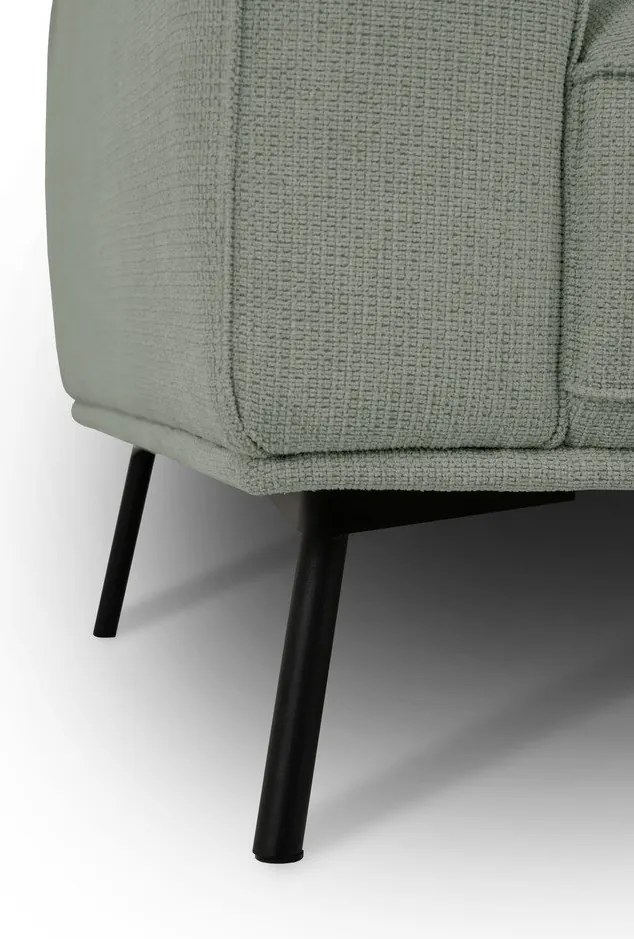 Colțar verde cu tapițerie din chenille (cu colț pe partea dreaptă/în formă de ”L”) Amsterdam – Scandic