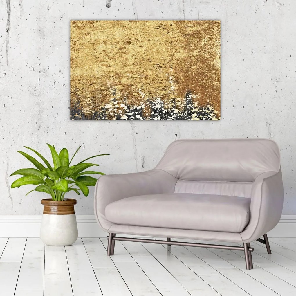 Tablou - Structura de aur N⁰3 (90x60 cm)