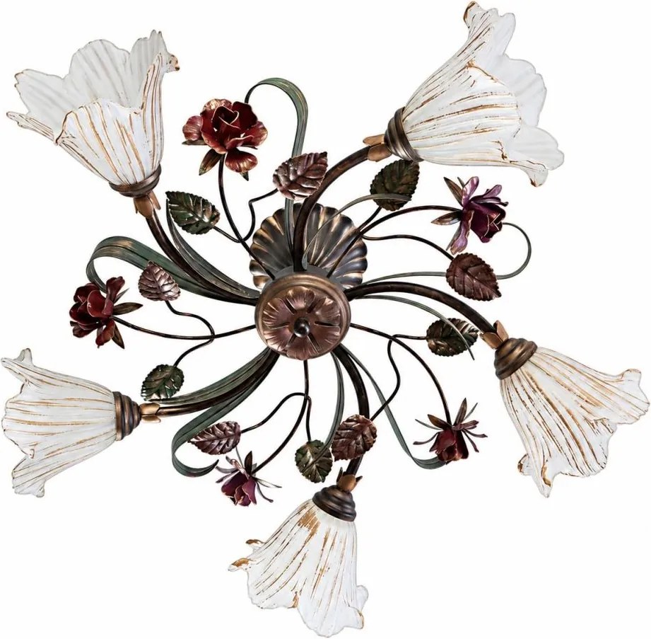 BRILAGI - lustră aplicată ROSE FLOWER 5xE14/40W/230V bronz/patină