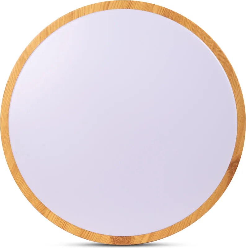 Plafoniera LED Erste Woody 35W 400x65mm, Design Rustic Modern, 3CCT 3000K-6000K Reglabila, Lumina Ambientala Inteligenta pentru Living si Dormitor