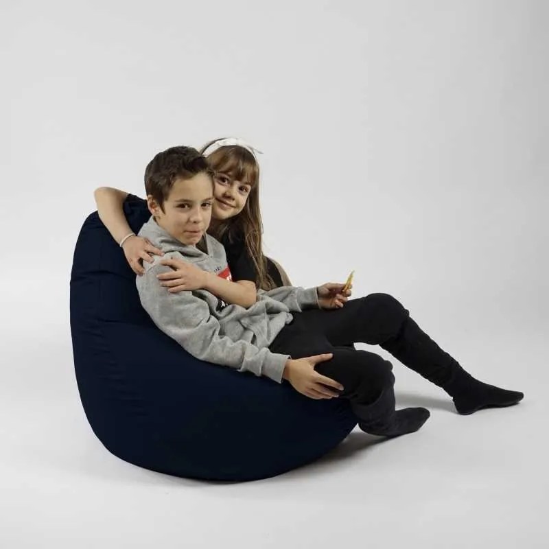 Fotoliu puf copii, Nirvana Light Pufrelax, Material Impermeabil - Bleumarin