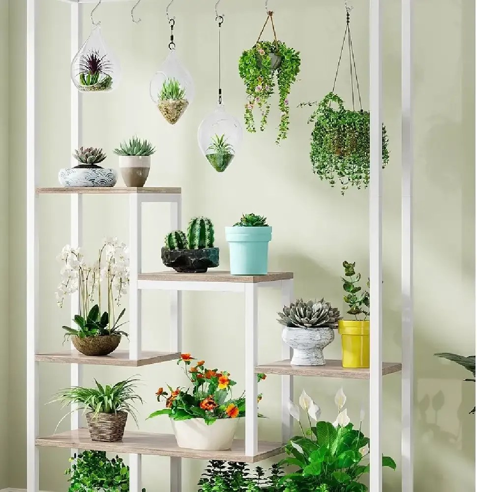 Biblioteca Endulus din metal culoare alb 180x 100x32 cm