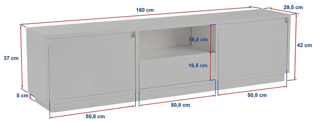 Vanguard Atlantic Pine masă TV