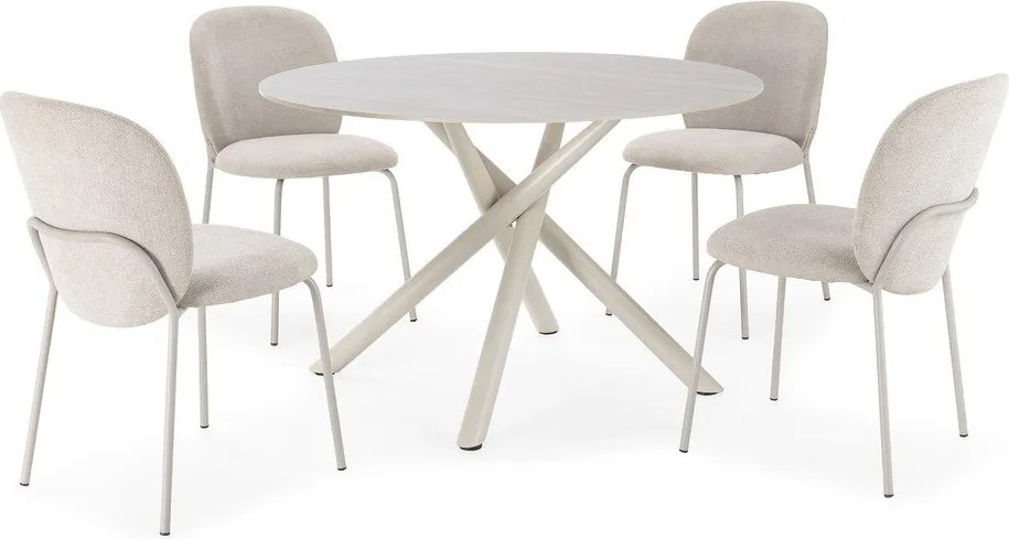 Masă de dining rotundă cu blat ceramic ø 119,5 cm Talia – Marckeric