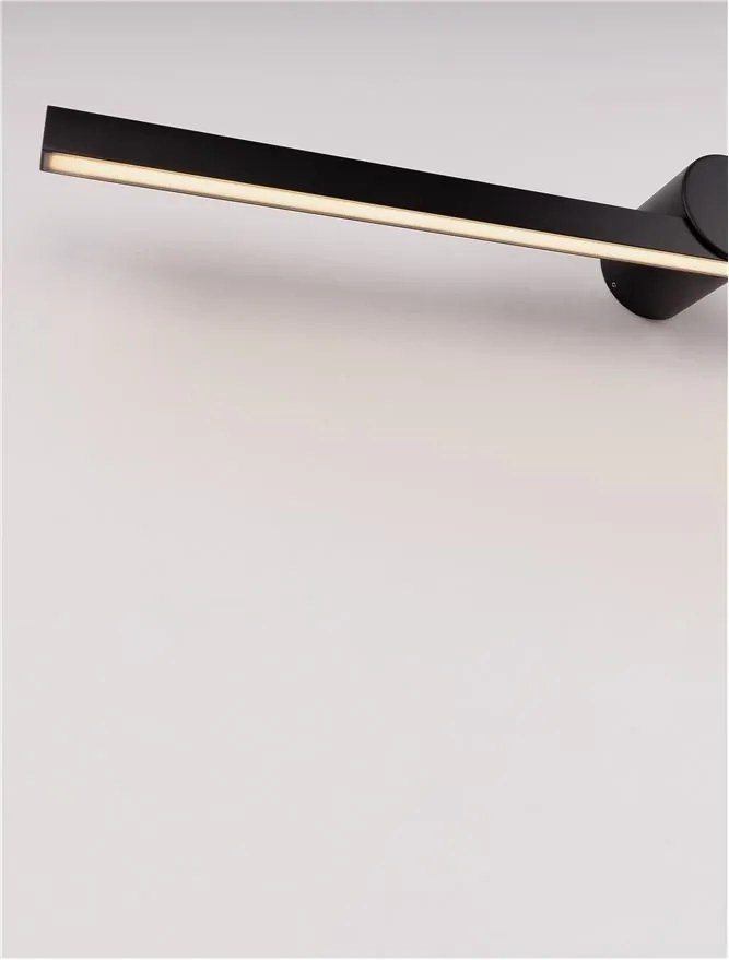 Aplica de perete LED pentru oglinda baie IP54 BREGGO negru, 81cm