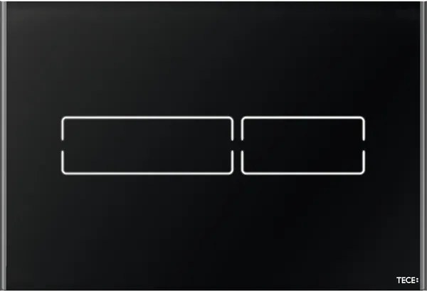 Clapeta de actionare electronica TeceLux Mini sticla neagra