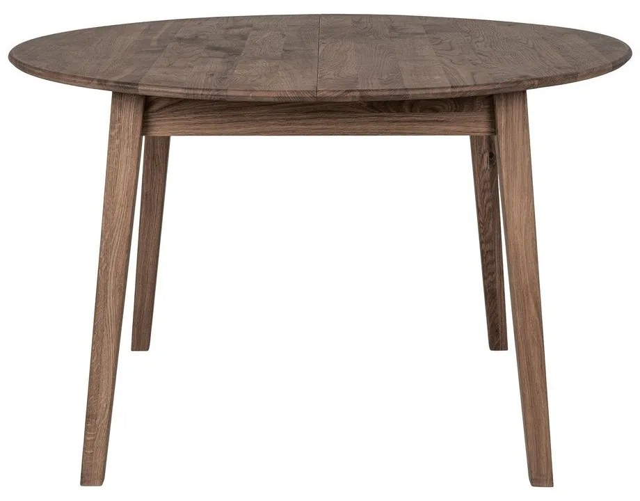 Masă de dining rotundă extensibilă din lemn de stejar ø 118 cm Metz – House Nordic