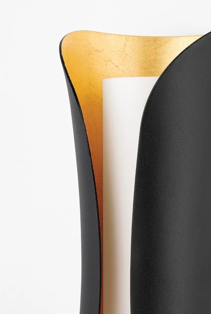 Aplica de perete design modern JOSIE nergu/foita aurie