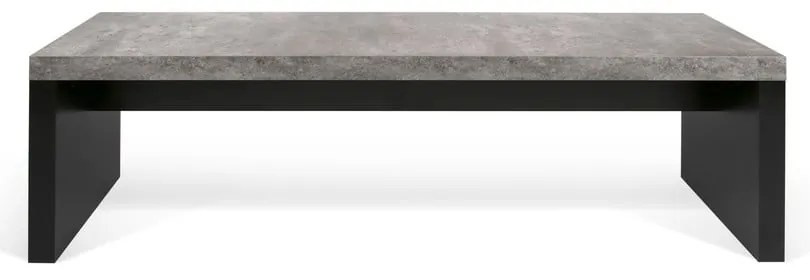 Bancă în decor de beton TemaHome Detroit, 140 x 43 cm, negru - gri