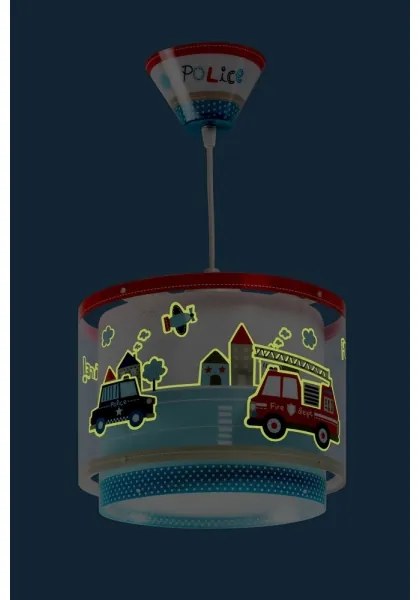 Dalber 60612 - Lustră copii POLICE 1xE27/60W/230V