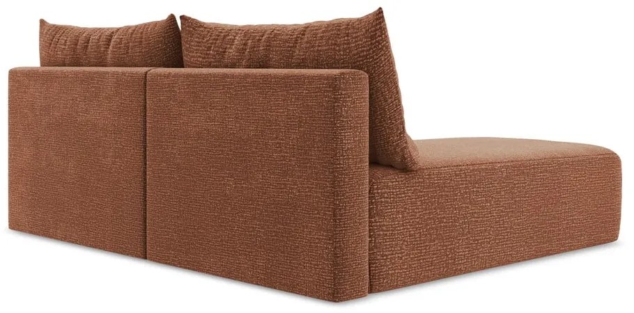 Colțar cărămiziu extensibil/cu spațiu de depozitare (cu colț pe partea stângă) Kalena – Makamii