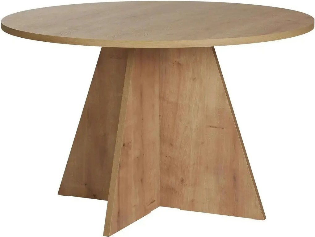 Masa VIRELLA, stejar, PAL, 120x120x75 cm
