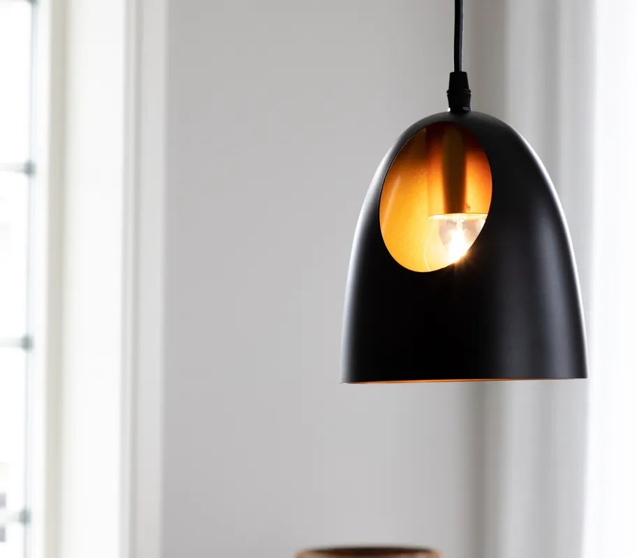 Lampa suspendata neagra ELDA