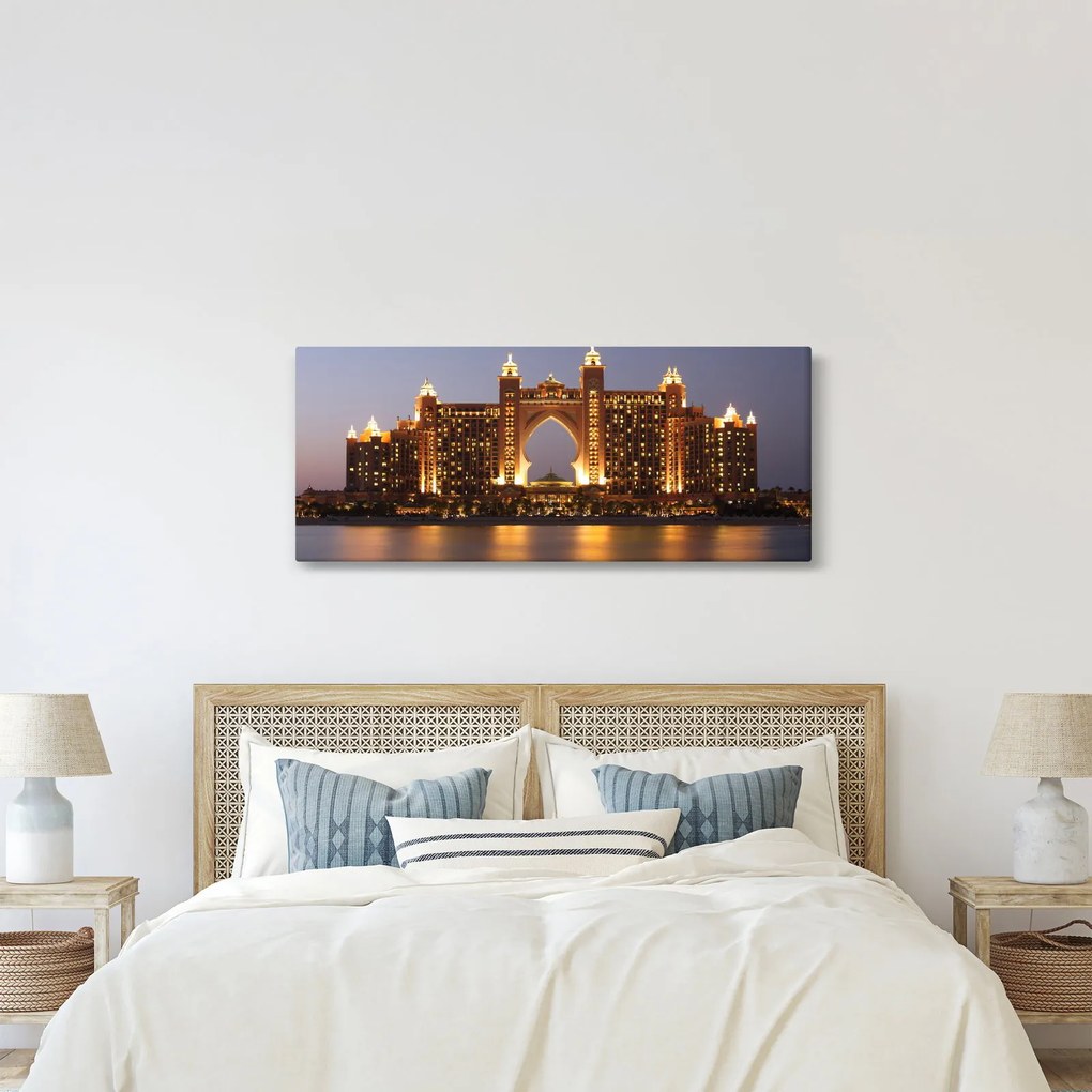 Tablou construcției în Dubai (120x50 cm)