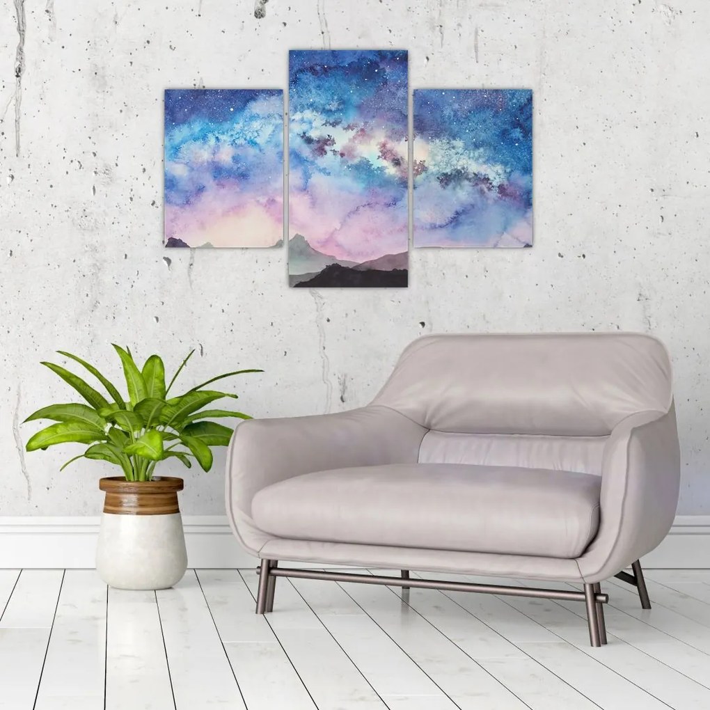 Tablou - Calea lactee, aquarel (90x60 cm)