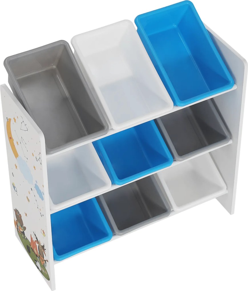 Organizator/raft pentru jucării, multicolor/model, DARLING TIP 3