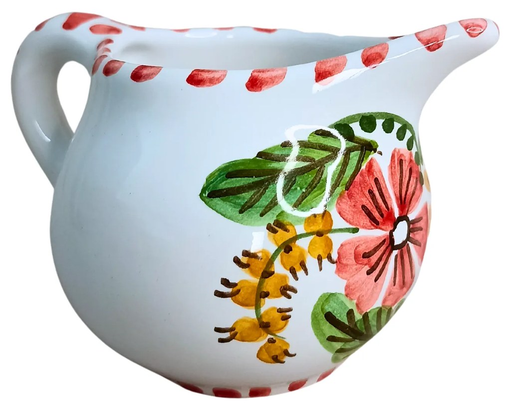 Set cadou ceramică servit ceai/cafea model Flori de Câmp