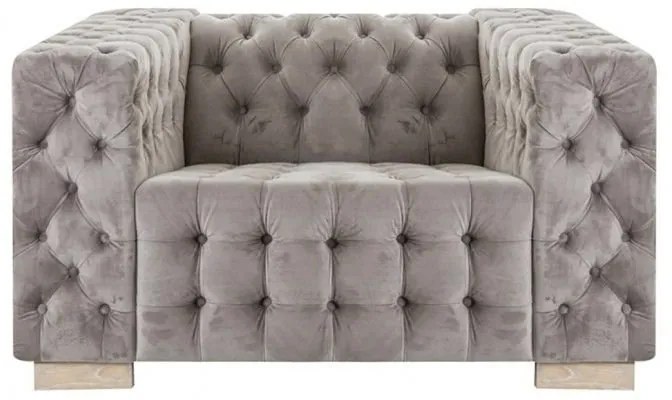 Fotoliu capitonat design clasic, cu tapiterie din catifea, Luzy 21798 VH