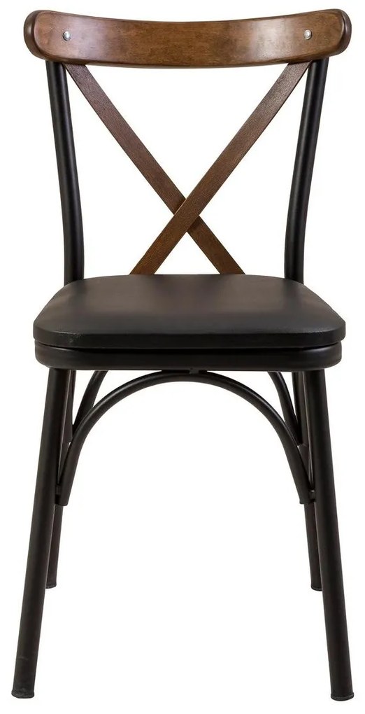 Set mobilier sufragerie Duvasa 6 (Nuc + negru) (pentru 2 persoane). 1093753